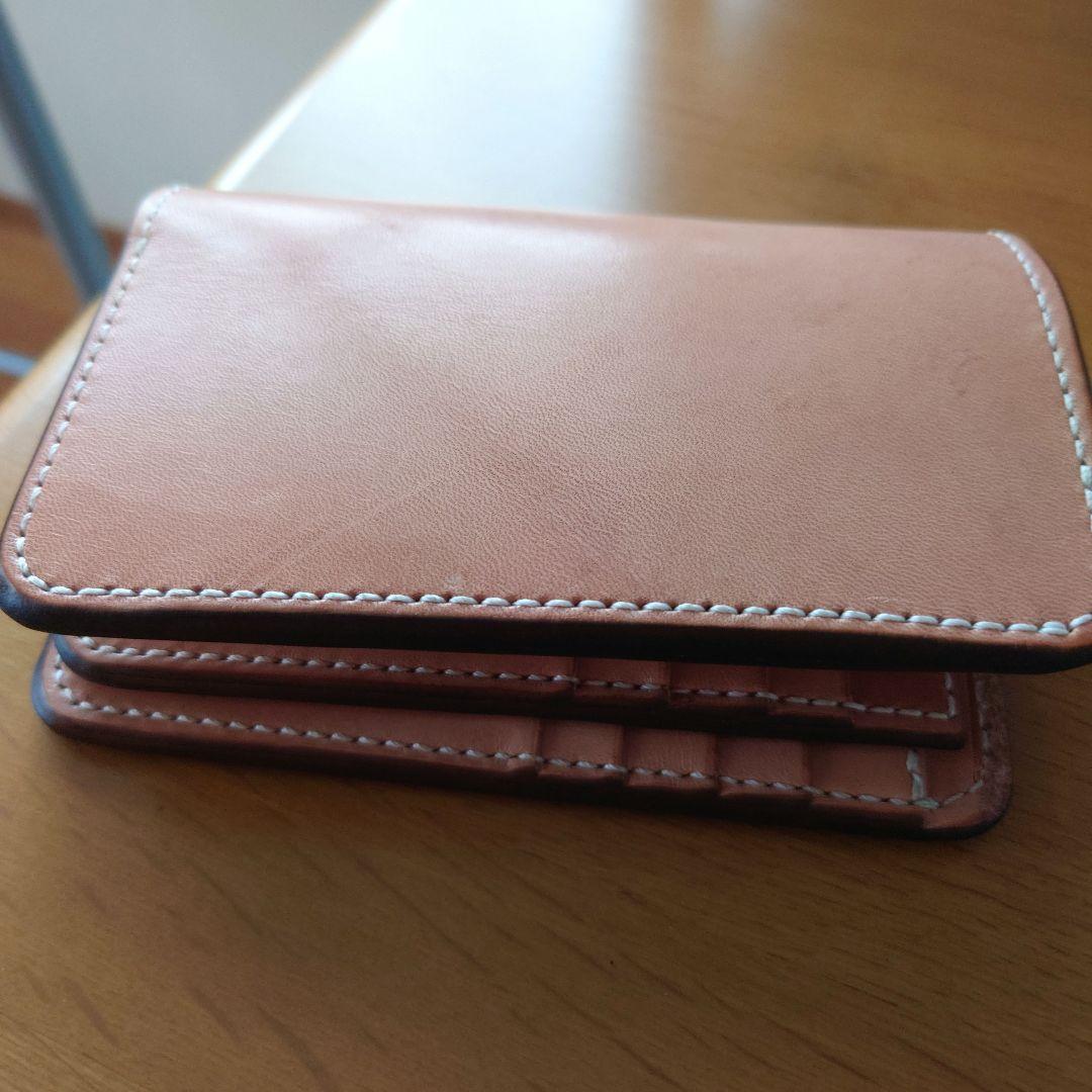 手縫い極上ヌメ革ミドルメンズ財布