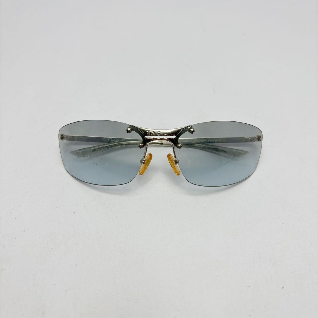 3280◯ DIOR シルバー フレーム スポーツ サングラス