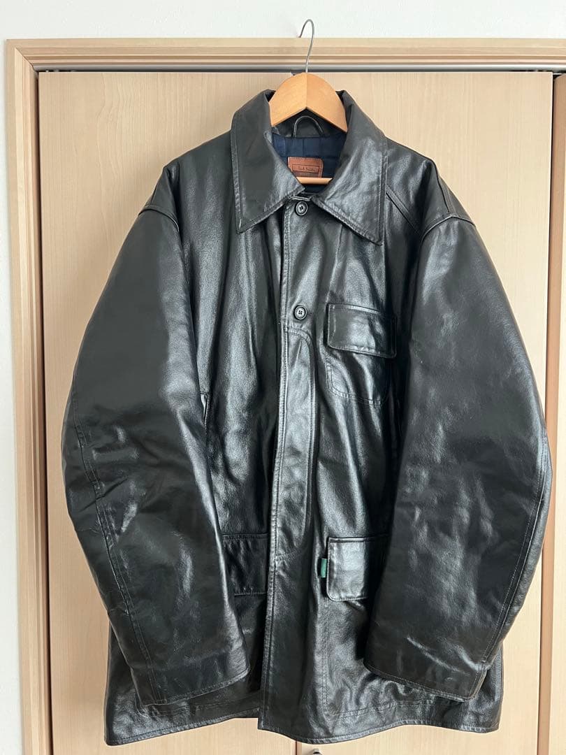 90s paul smith ニットキャップとレザージャケット