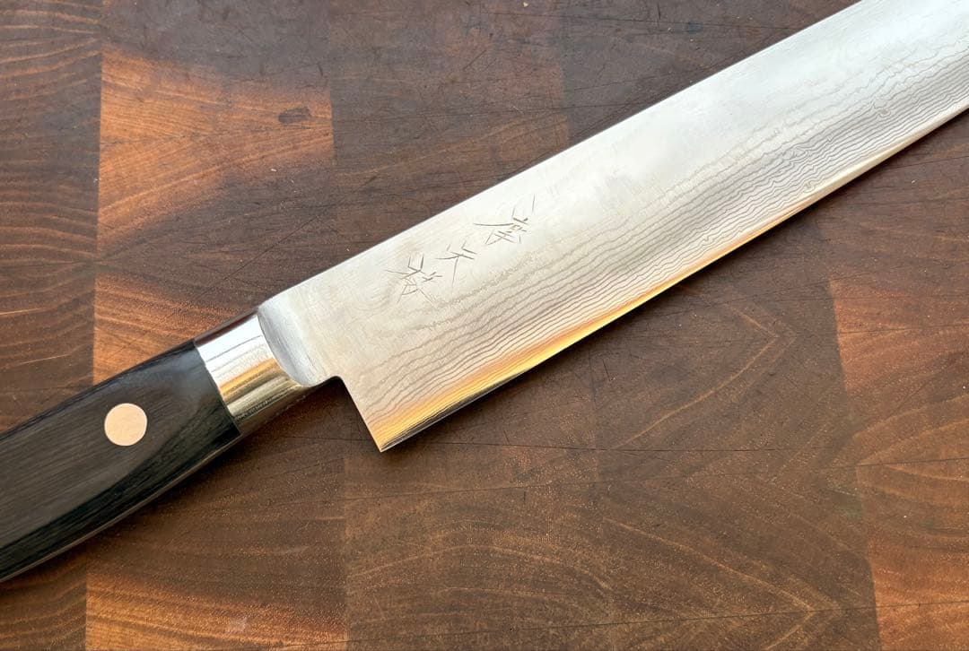 龍泉刃物　摩天楼　ダマスカス　筋引　270mm 包丁　越前打刃物　洋包丁