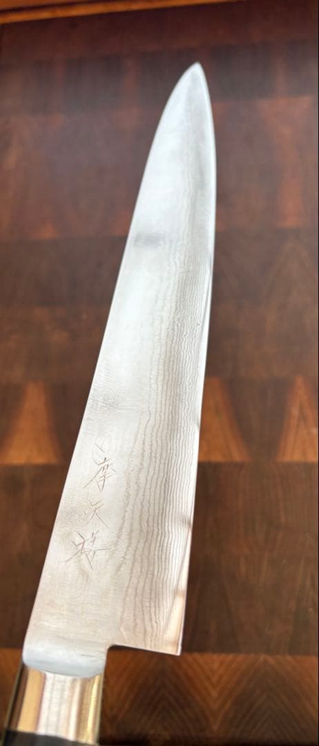 龍泉刃物　摩天楼　ダマスカス　筋引　270mm 包丁　越前打刃物　洋包丁