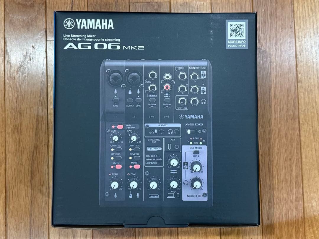 【新品未使用】Yamaha ag 06 mk2 オーディオインターフェイス