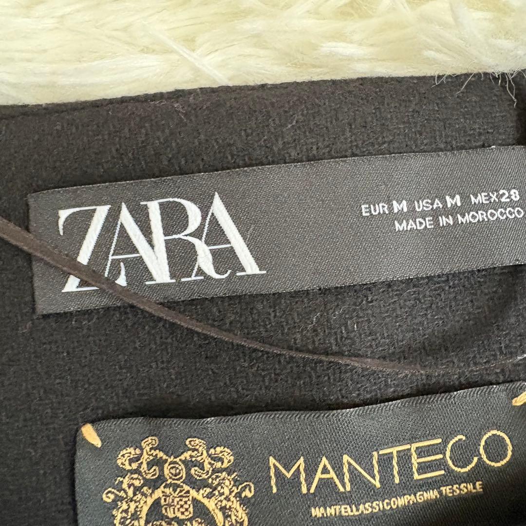 美品　ZARA ザラ ポンチョ ケープコート MANTECO Mサイズ