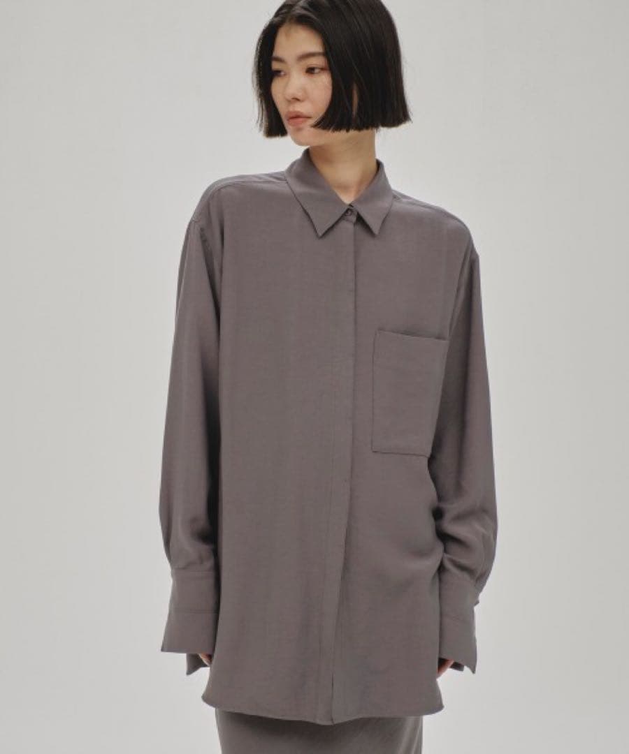 トップス todayful Backsatin Pocket Shirts