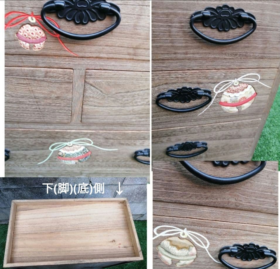 希少　浅草箱長　手許タンス　小箪笥　桐　受注生産　小型チェスト　匿名配送
