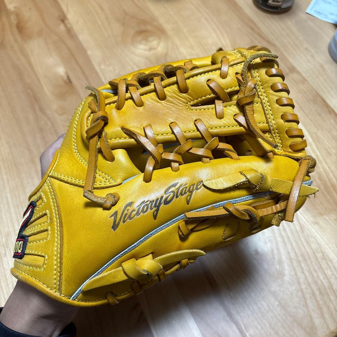 Mizuno Victory Stage 軟式グローブ イエロー
