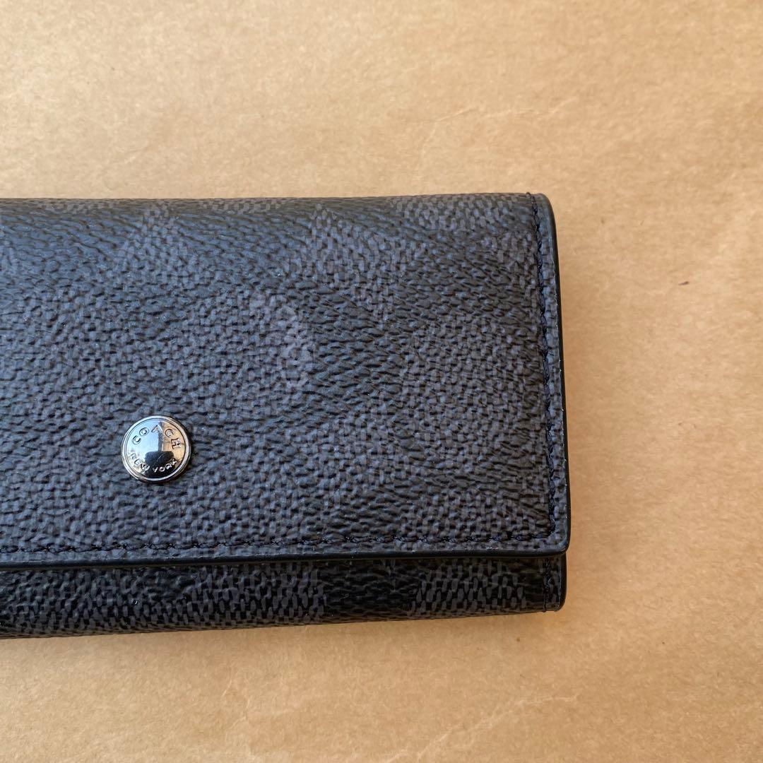 （付属品付き）コーチ　キーホルダー　キーケース　キーリング　ブラック