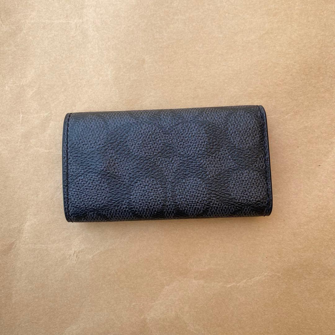 （付属品付き）コーチ　キーホルダー　キーケース　キーリング　ブラック