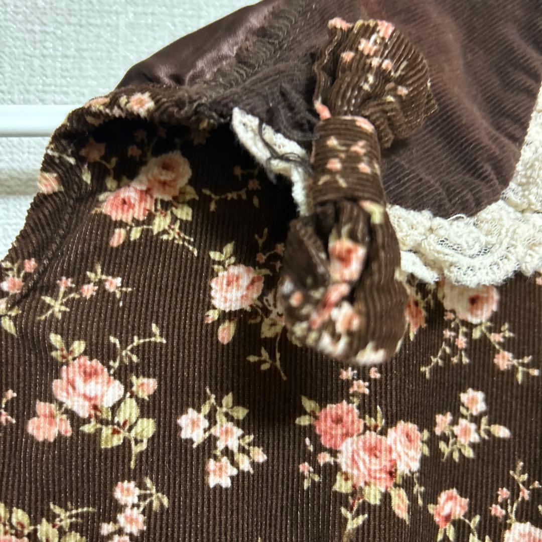 Liz Lisa フラワープリント 半袖フリルワンピース