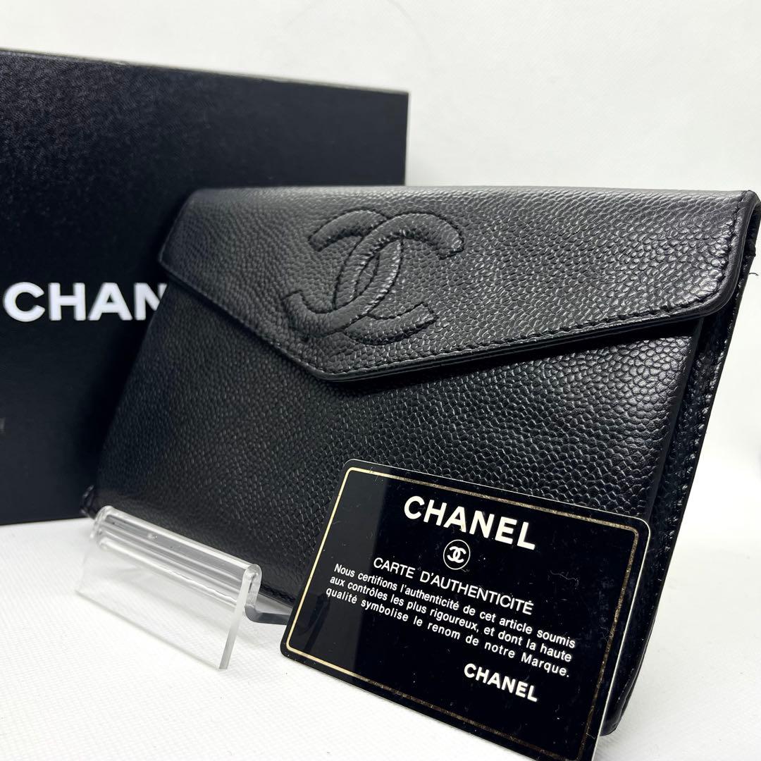 入手困難/大容量✨シャネル クラッチバッグ ココマーク キャビアスキン 財布