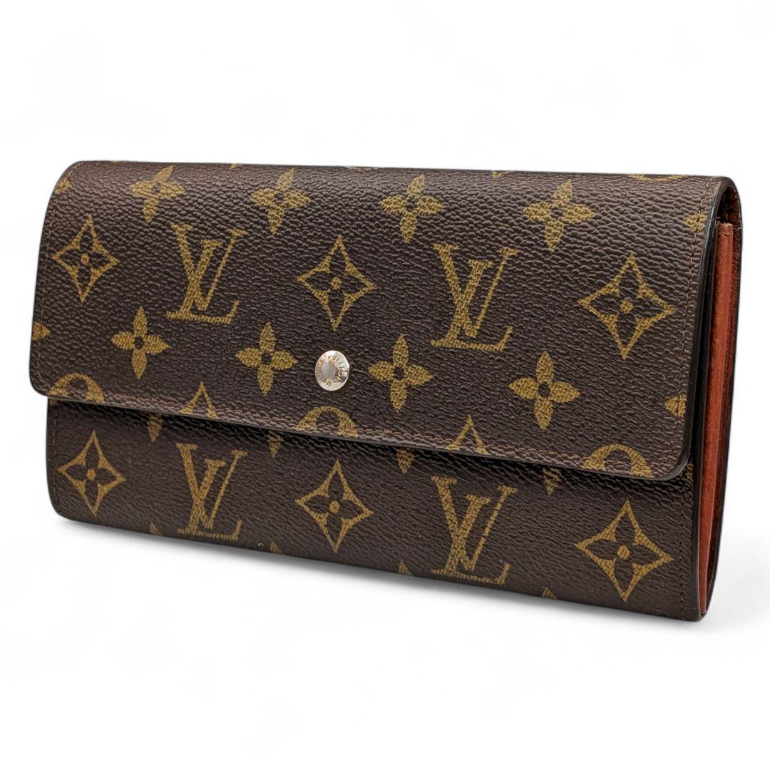 外観美 ルイヴィトン モノグラム ポシェット ポルトモネ クレディ 長財布