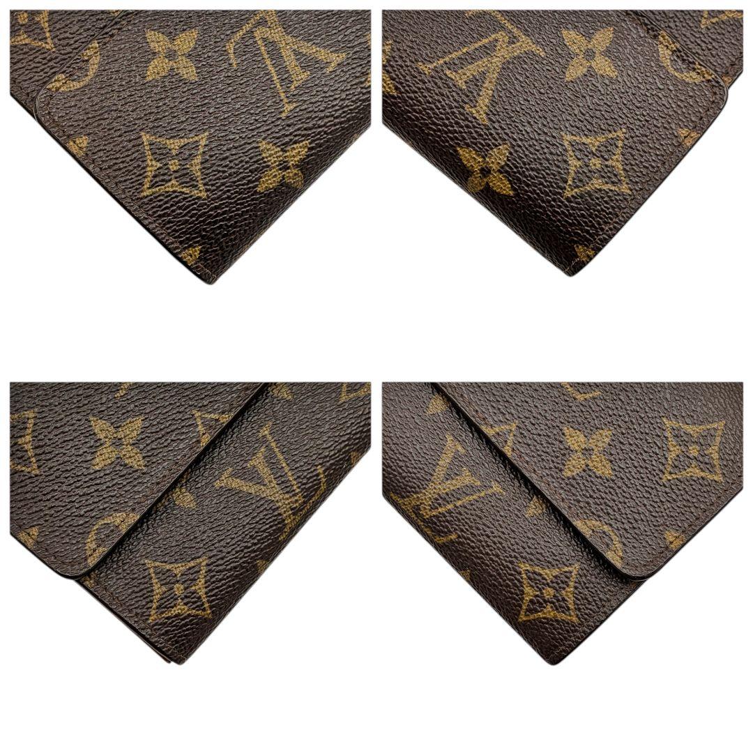 外観美 ルイヴィトン モノグラム ポシェット ポルトモネ クレディ 長財布