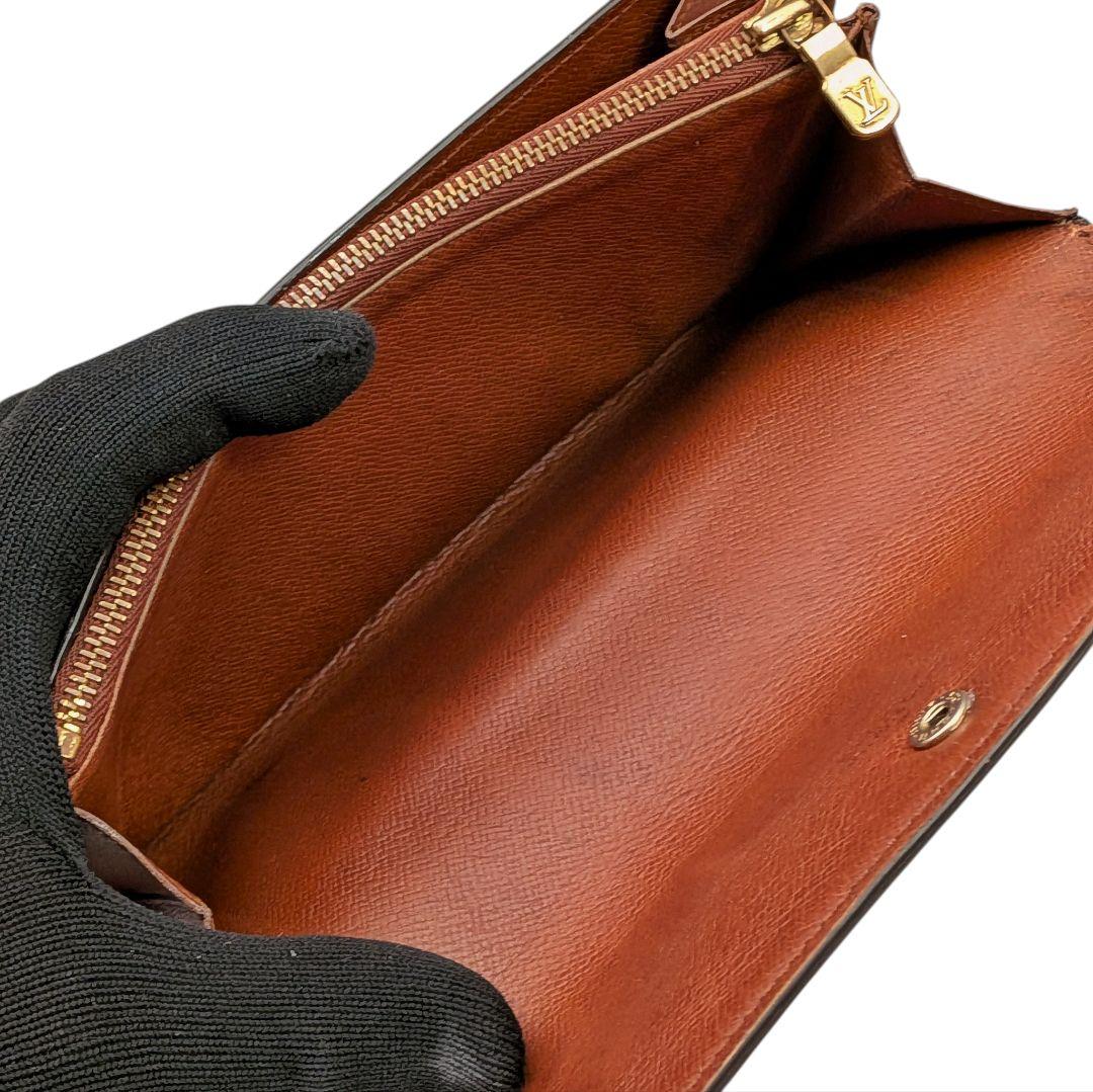 外観美 ルイヴィトン モノグラム ポシェット ポルトモネ クレディ 長財布