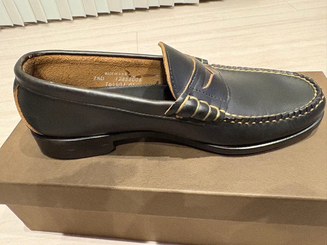 ランコート　ビーフロールペニーローファー　size 7H D 新品未使用品箱付き