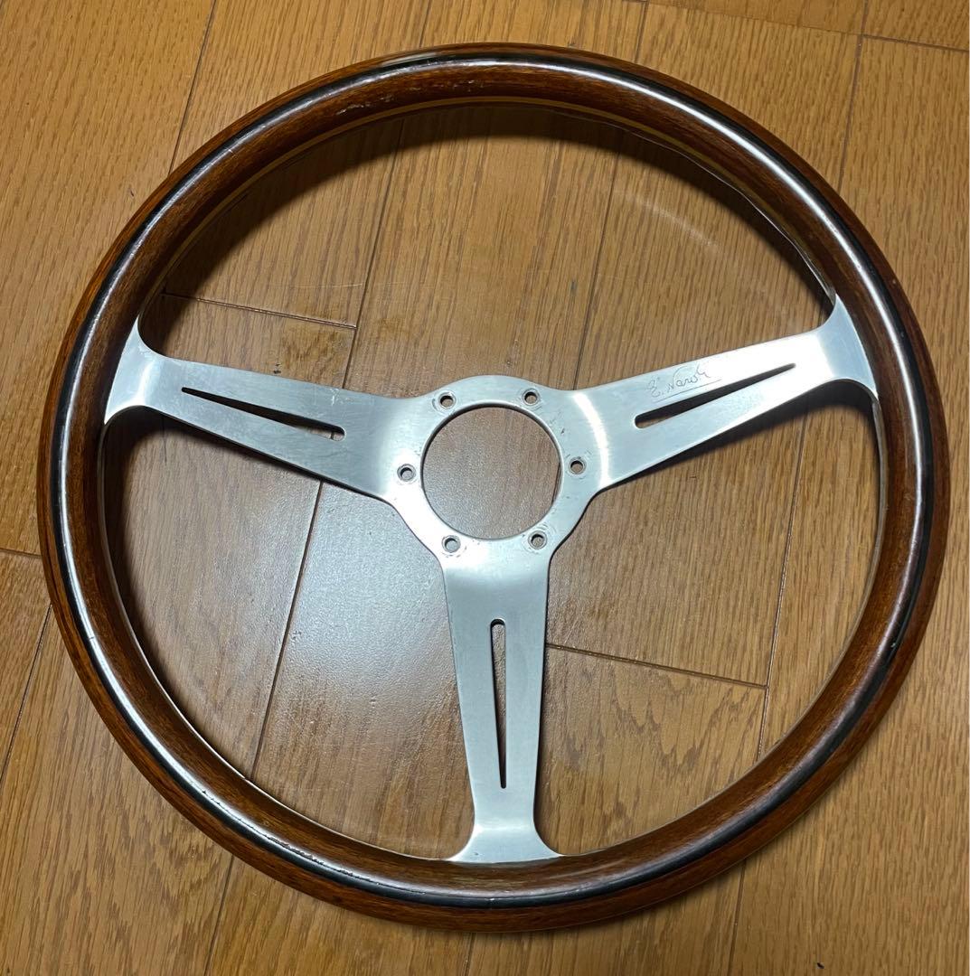 ステアリング ハンドル NARDI 368mm ディープコーン 旧車 ウッド
