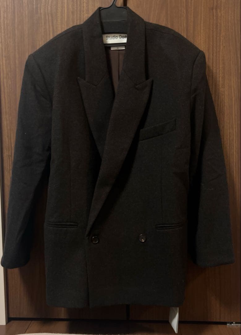 新品　studio doe ダークブラウンジャケット