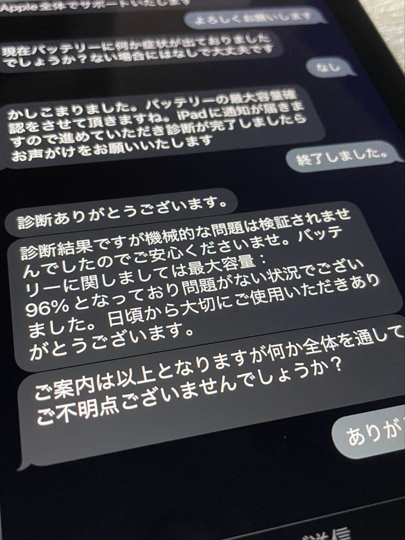 iPad Air4 cellular スカイブルー バッテリー96% ケース付き