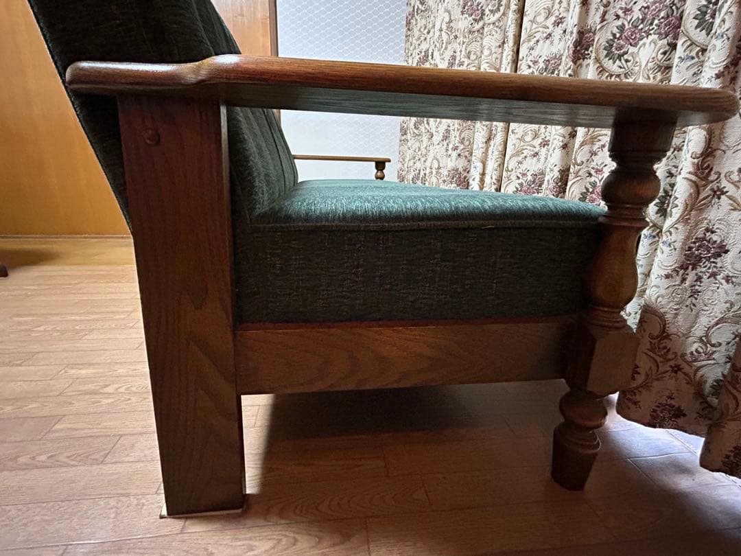 三越　カントリーハウス　ブルージュ　最高級　美品　ソファ　3人掛け　グリーン