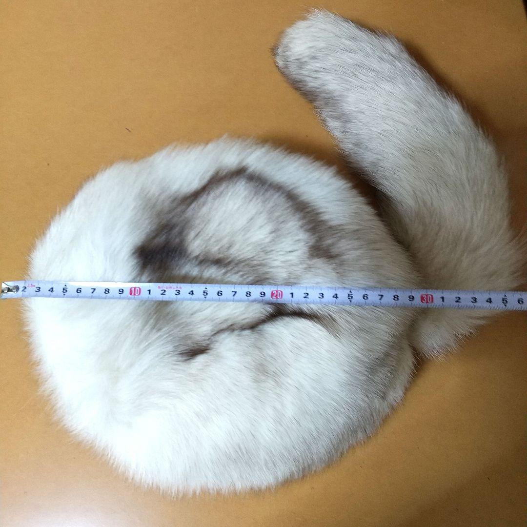 ニチロ毛皮 ブルーフォックス 帽子 ロシアンハット 未使用