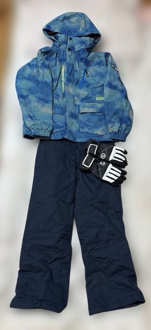 スキーウェア　上下　mobus メンズMサイズ　グローブ（レディースMサイズ）