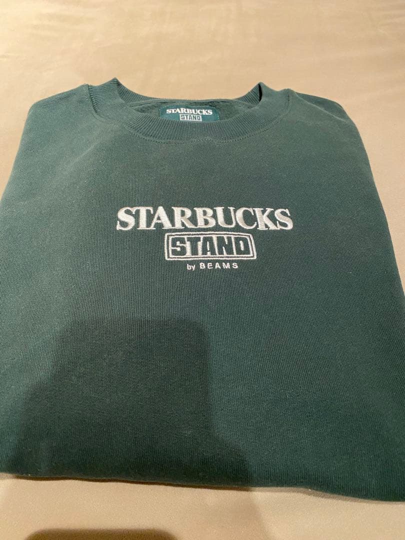 【BEAMS】 スターバックスコラボ　スウェット グリーン
