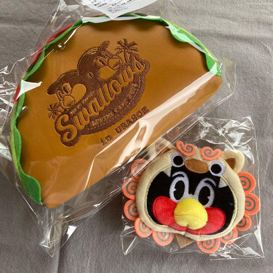 2026 つば九郎 つーたまおにぎり タコスポーチ シーサーがま口 2つ