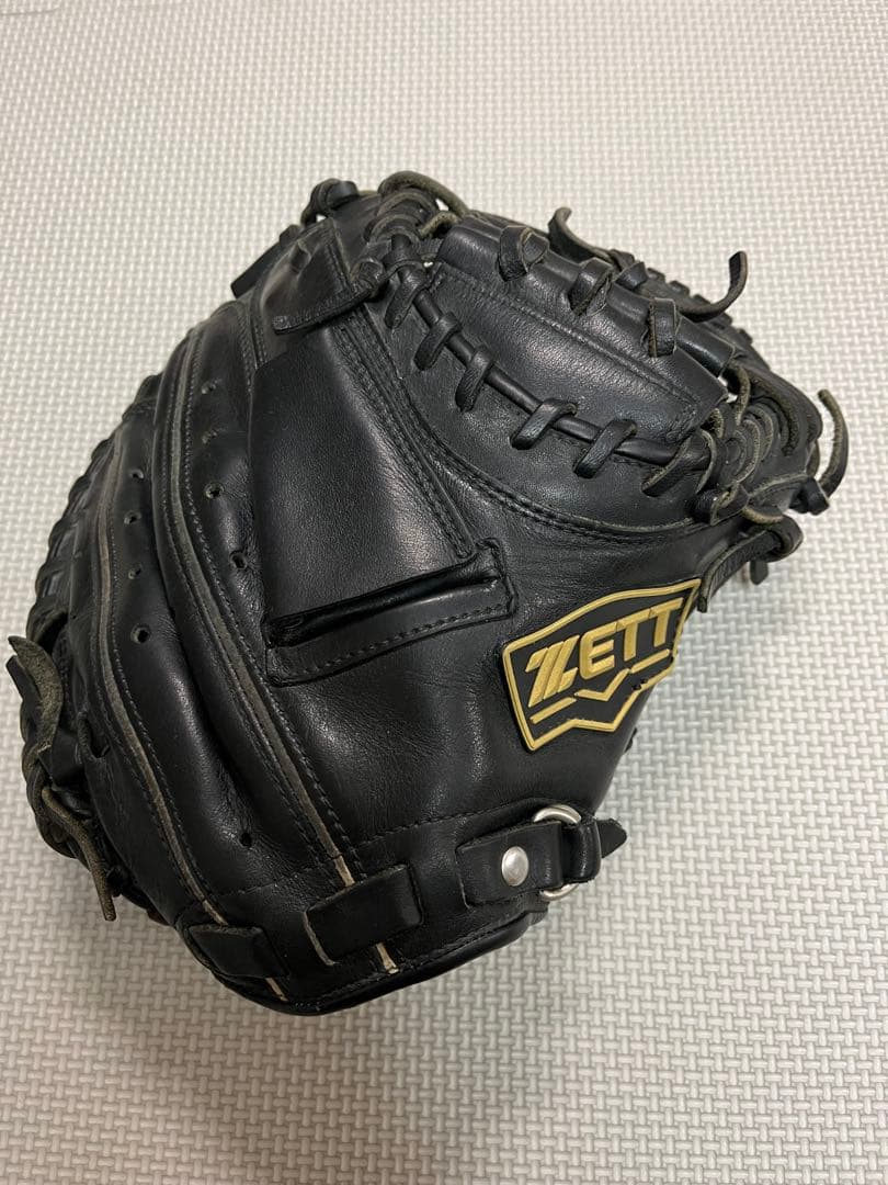 ZETT 少年野球　軟式キャッチャーミット　ブラック