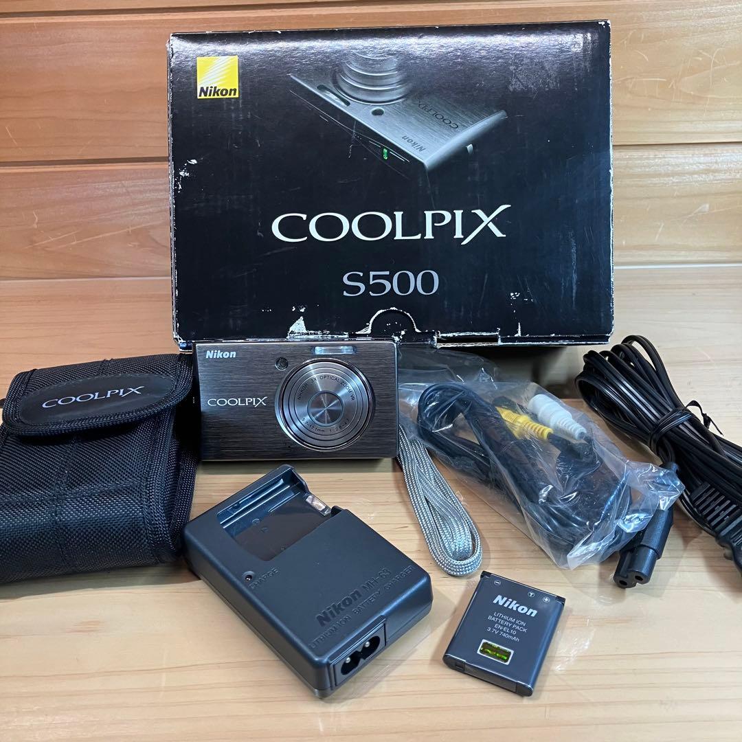 Nikon COOLPIX S500 コンパクトデジタルカメラ ニコン ブラック