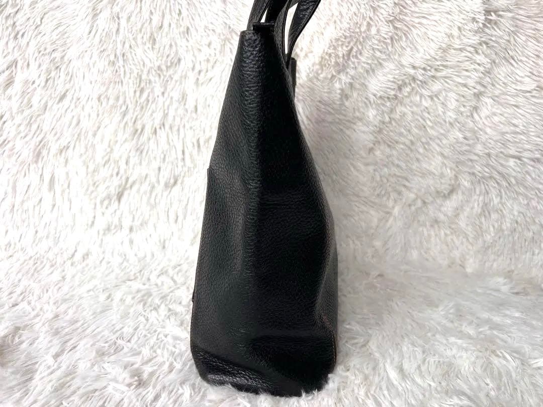 【美品】キタムラ2 レザービジネストート ブラック 自立 A4可