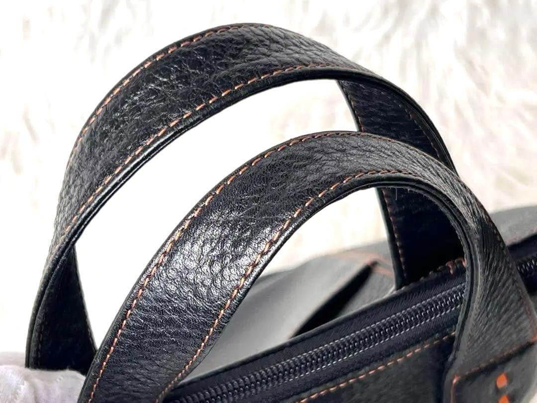 【美品】キタムラ2 レザービジネストート ブラック 自立 A4可