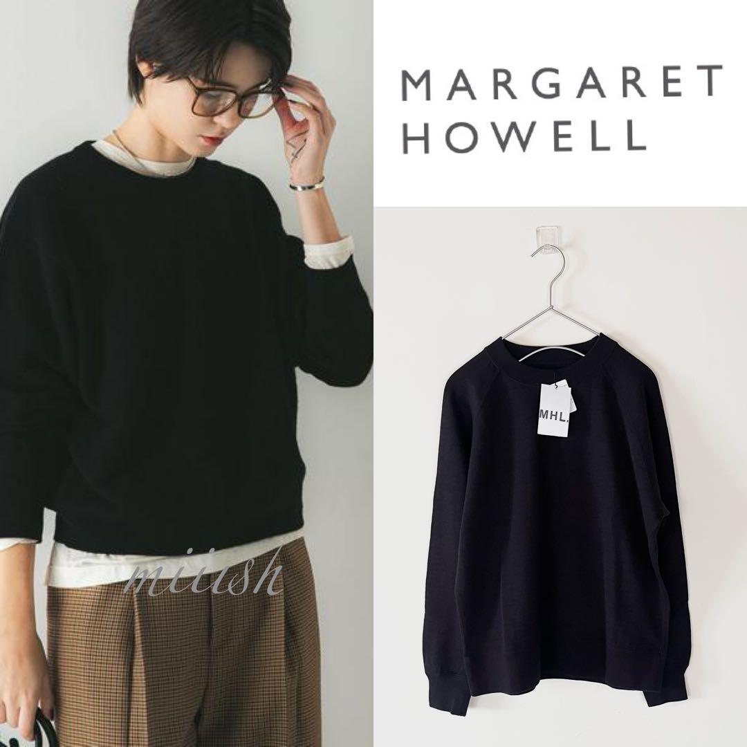 新品タグ付 2023 マーガレットハウエル コットンウールジャージー ブラック