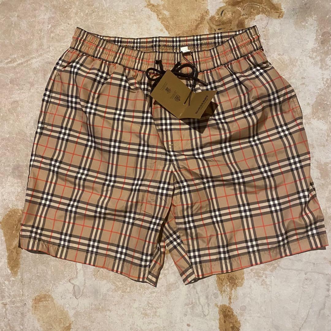 新品未使用 BURBERRY LONDON ハーフパンツ M チェック柄 水着