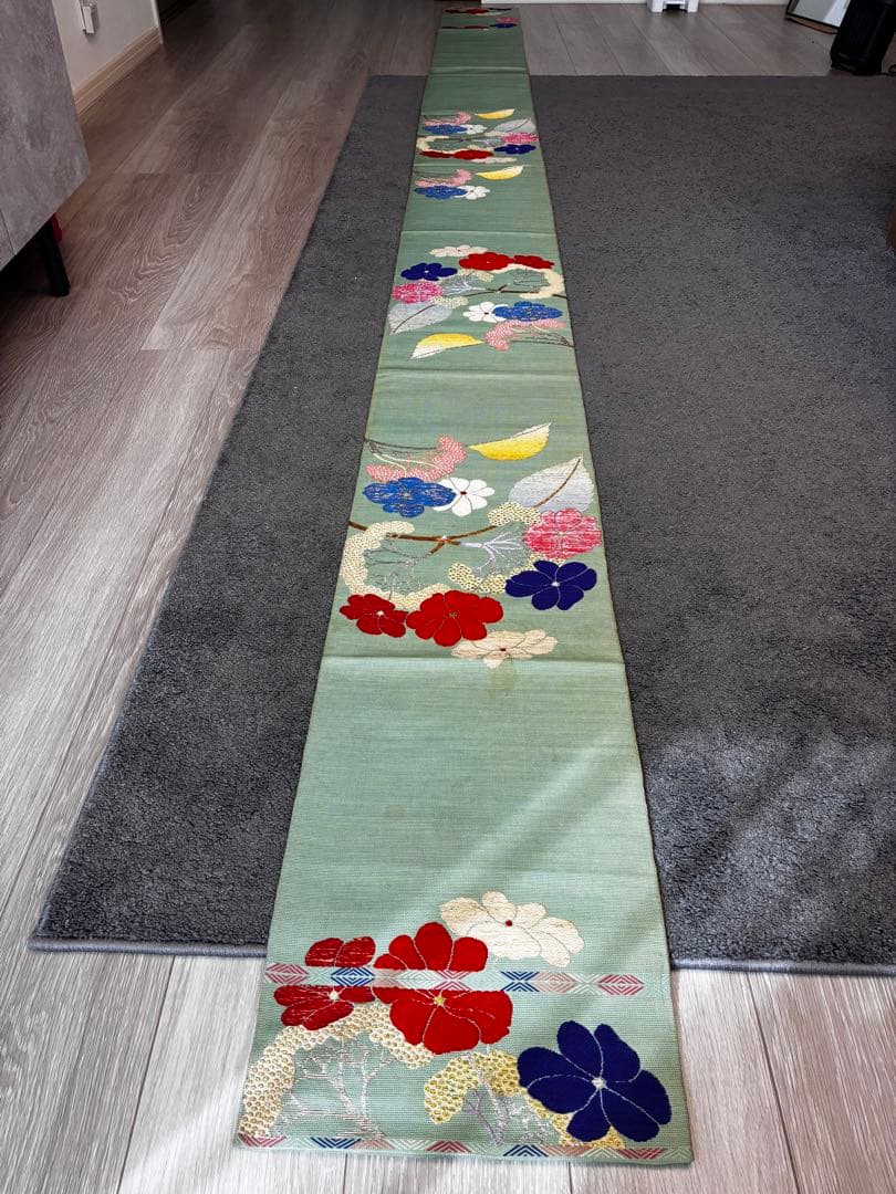 【龍村平蔵！！！】袋帯　正絹　アンティーク　花