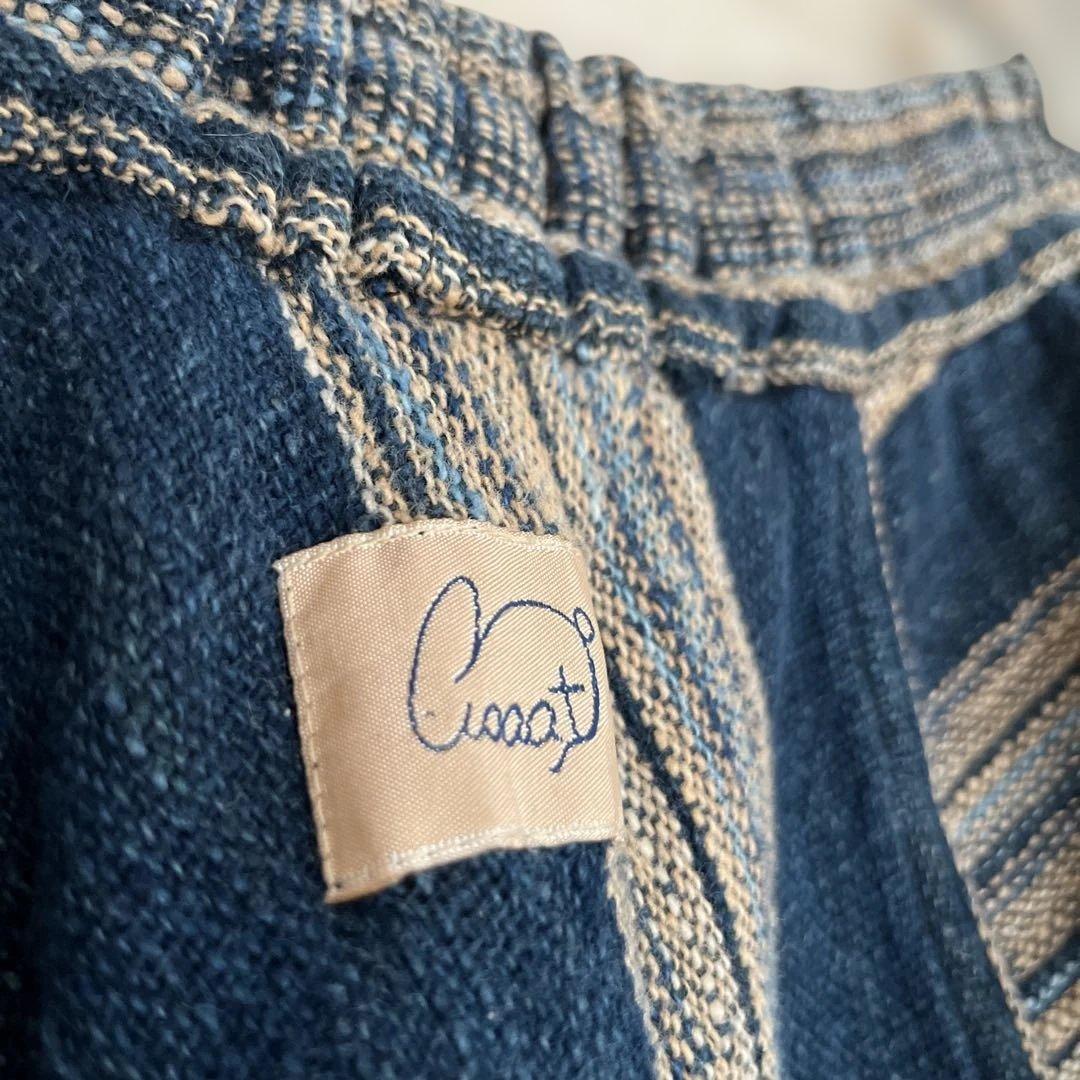 美品 うさとの服 綿 ムササビパンツ 男女 藍染 草木染め usaato ウサト