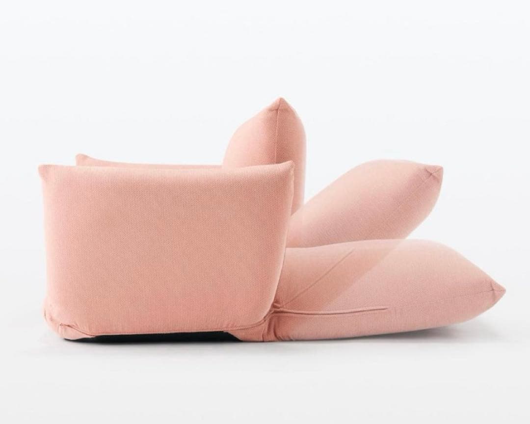 最終値下げ 無印良品 未使用に近い リクライニングソファ ピンク 1シーター