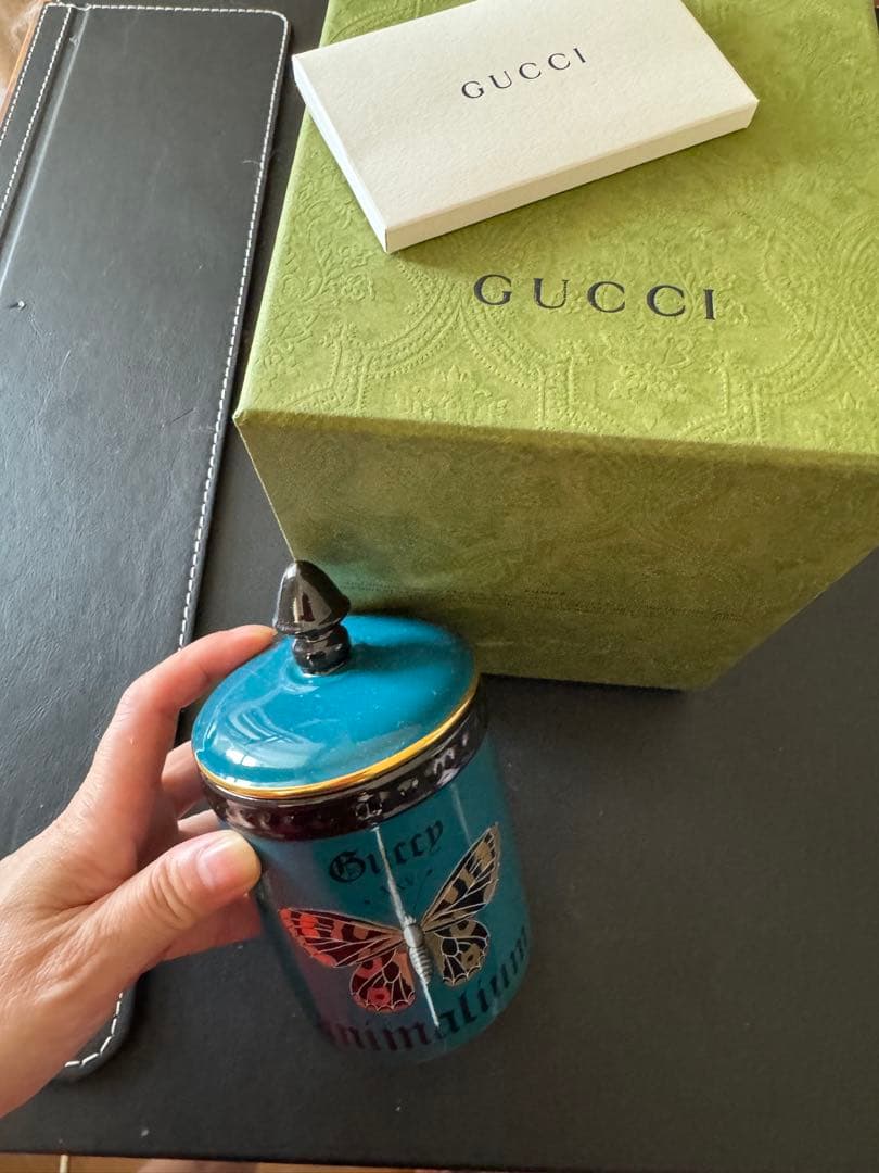 グッチGUCCIアロマキャンドル　バタフライ