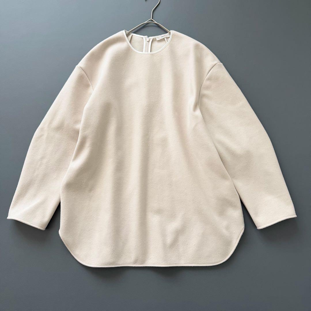 yori 2024AW ダブルクロスTeeブラウス 長袖 プルオーバー キナリ