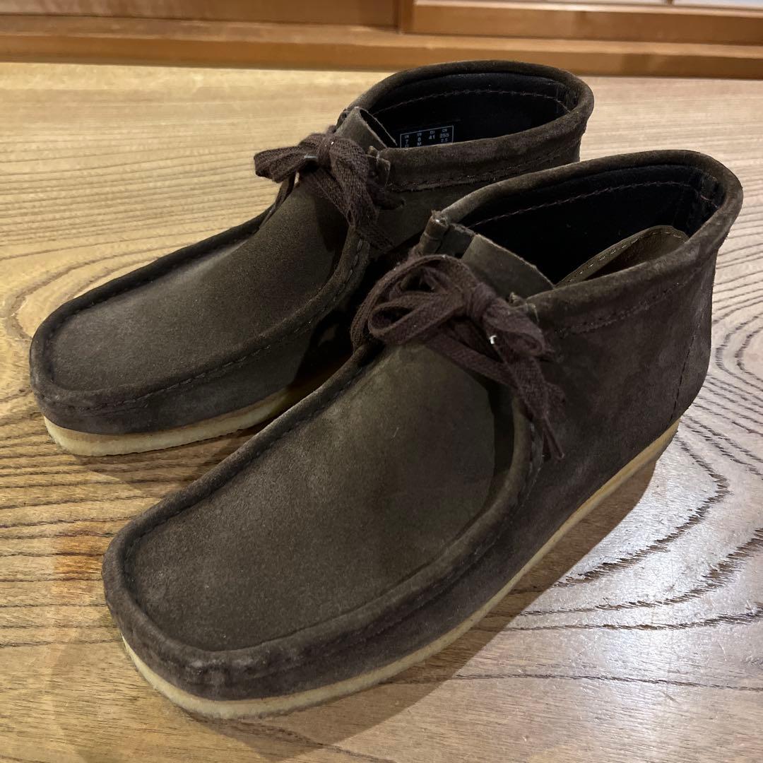 クラークス ワラビー オリジナル ダークブラウン スエード 美品