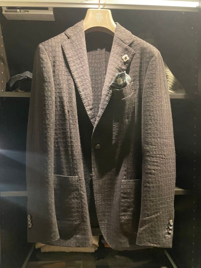 LARDINI ダークブラウン テーラードジャケット