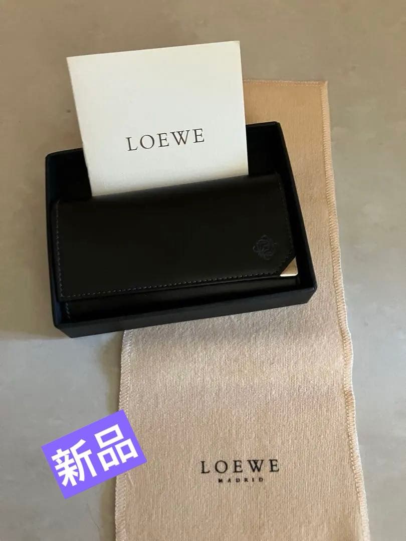 ロエベ　キーケース　ブラック