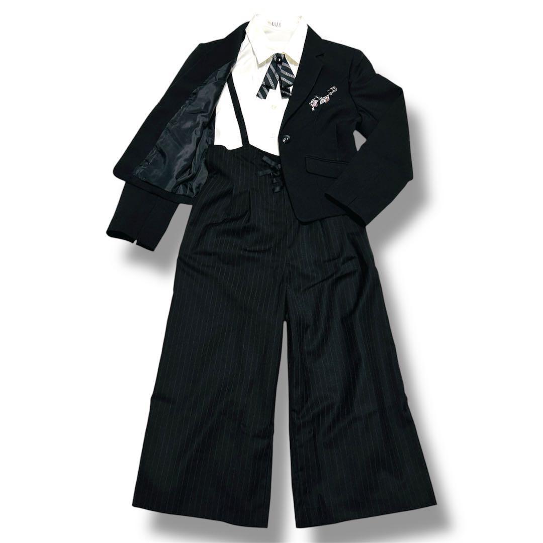 極美品　エルアンノアール　ワイドパンツスーツ　150　ガールズ　卒服　セレモニー
