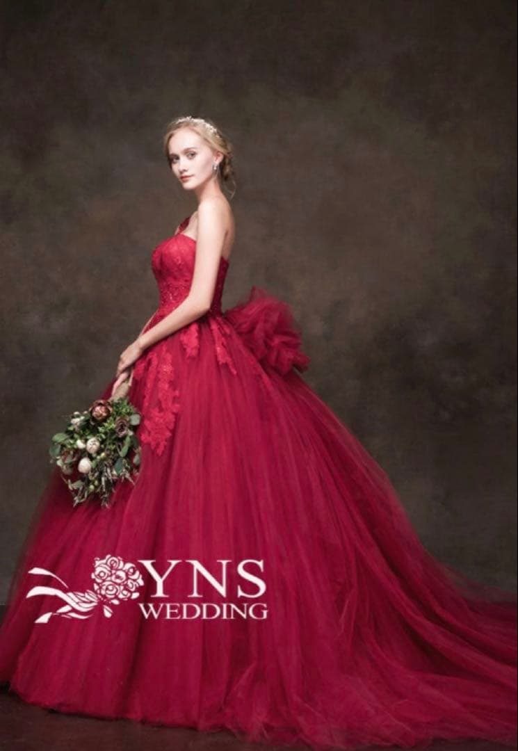R*O様 定価17万超え　YNS カラードレス レッドドレス ウエディング