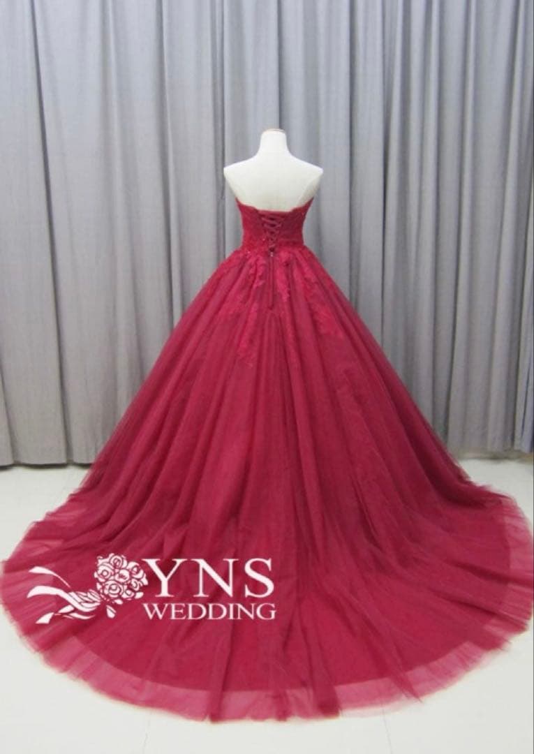 R*O様 定価17万超え　YNS カラードレス レッドドレス ウエディング