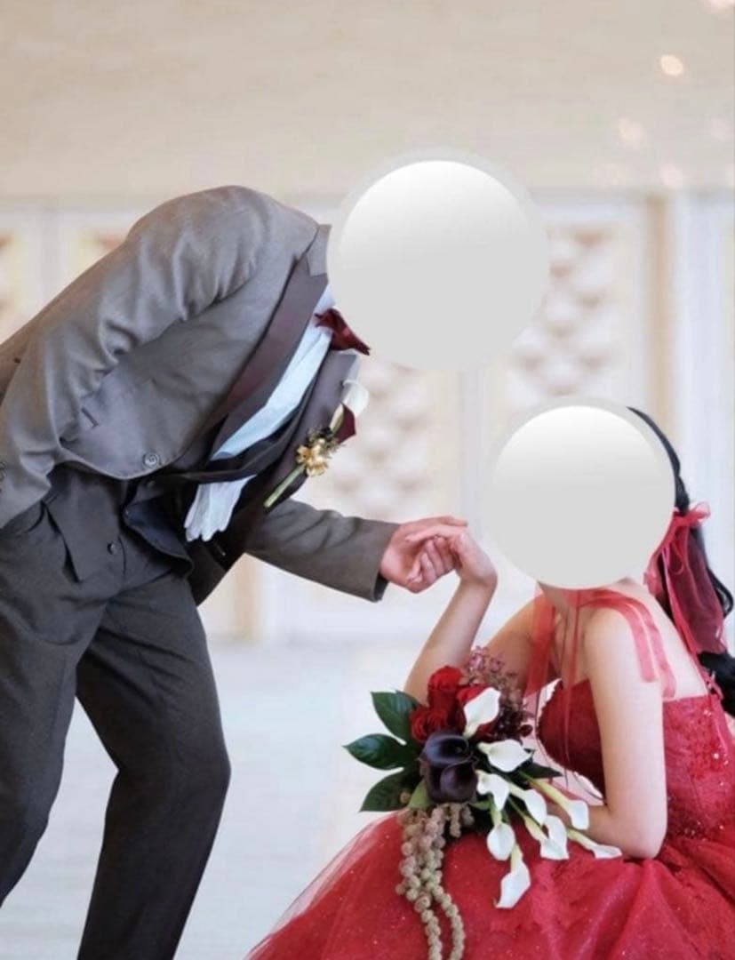 R*O様 定価17万超え　YNS カラードレス レッドドレス ウエディング