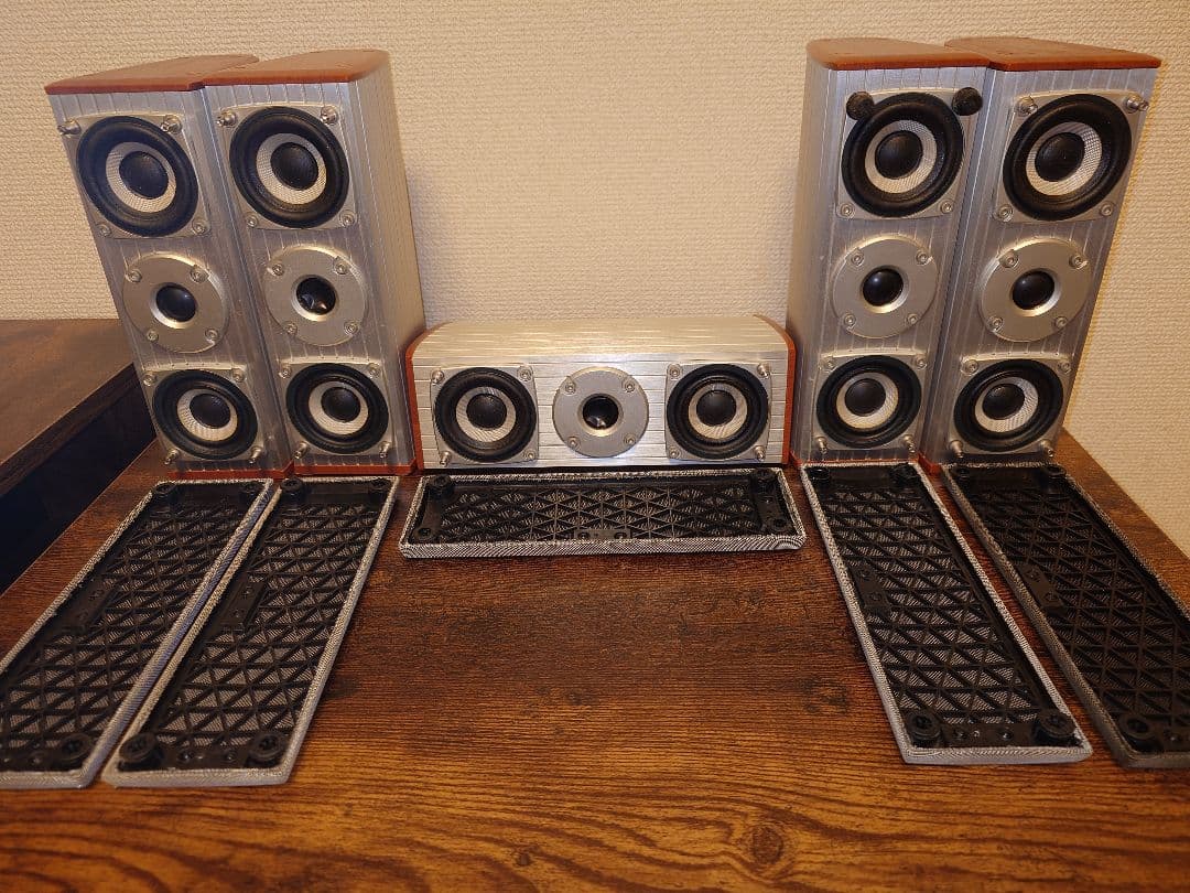 そ*子様 DENONスピーカーセット(スピーカー5点、サブウーファー1点、スタン