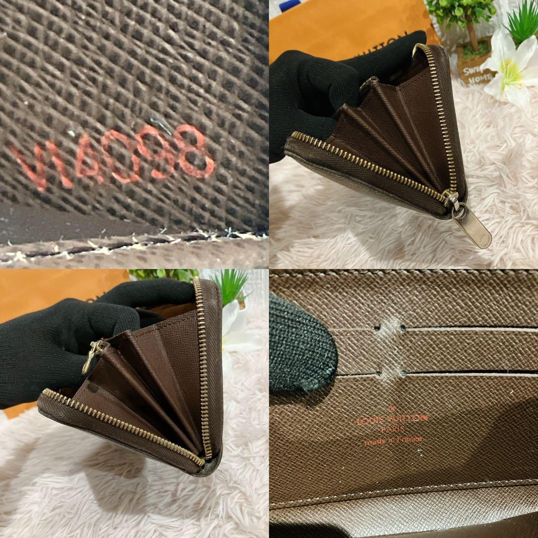 ！美品！ ルイヴィトン ジッピーウォレット ダミエ 長財布 エベヌ ラウンド