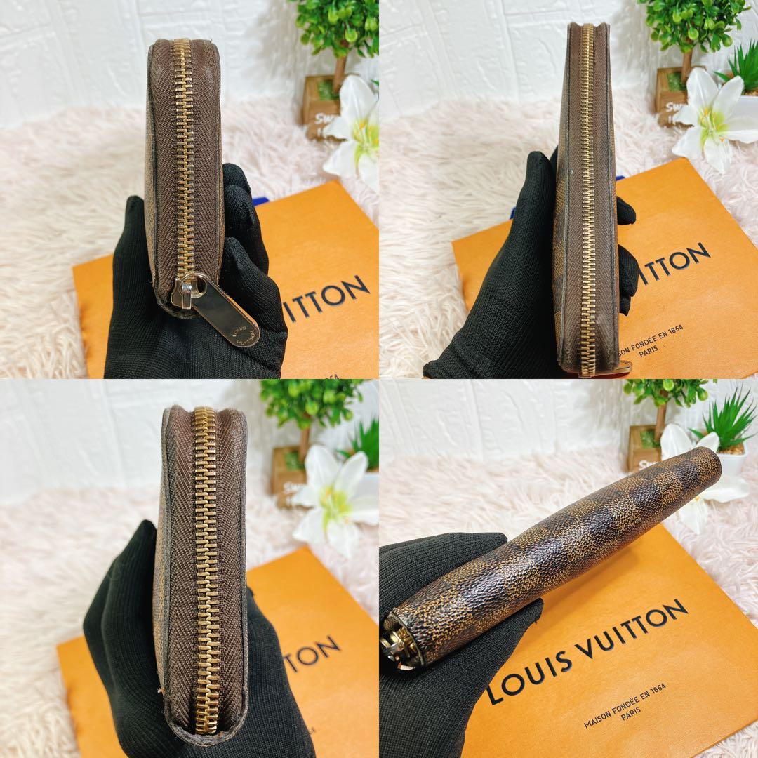 ！美品！ ルイヴィトン ジッピーウォレット ダミエ 長財布 エベヌ ラウンド