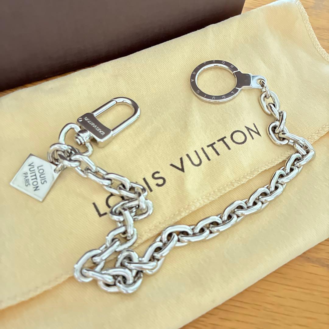 ルイヴィトン シェンヌ アノクレ XL ウォレットチェーン　シルバー