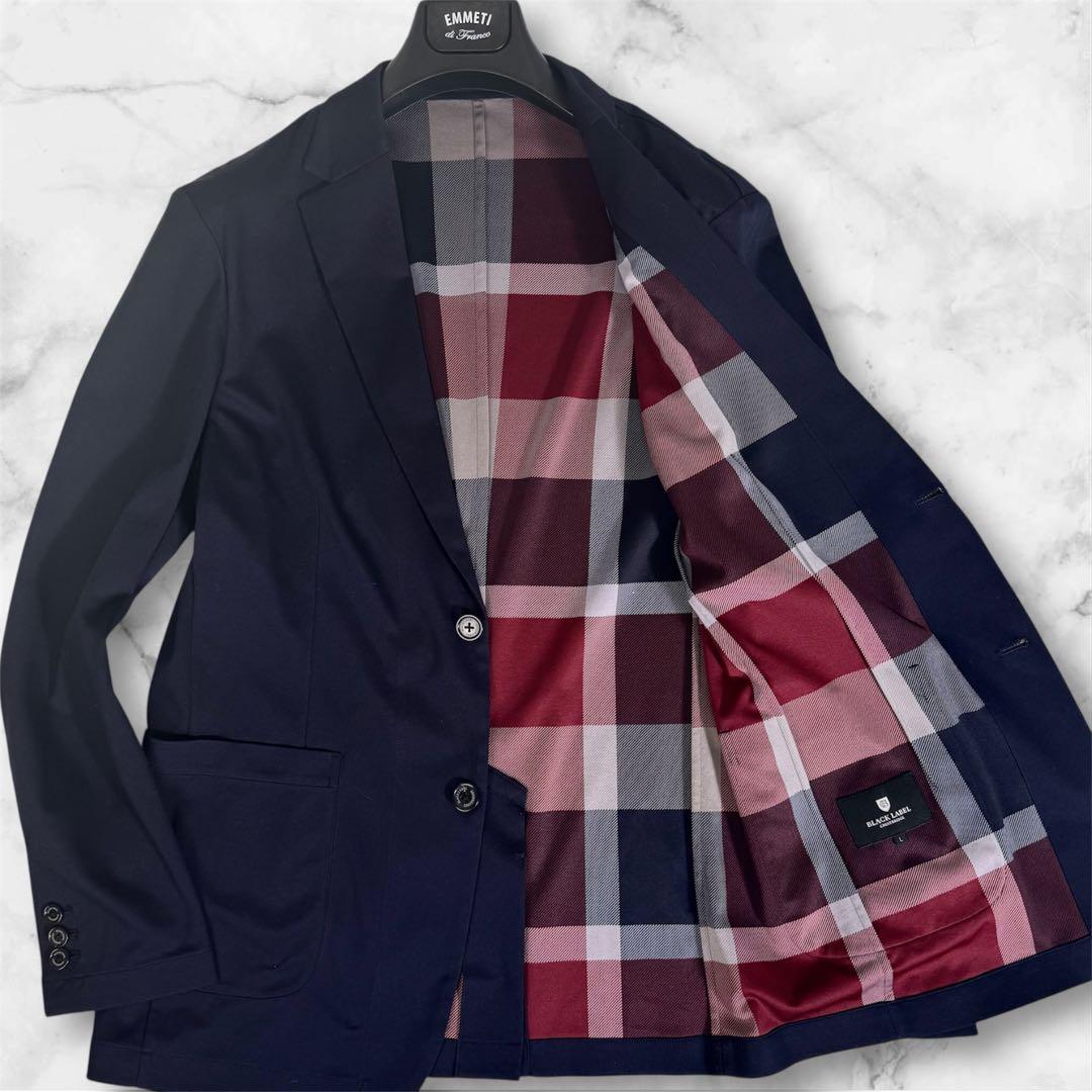 ブラックレーベルクレストブリッジ　テーラードジャケット　アンコン　裏地チェック