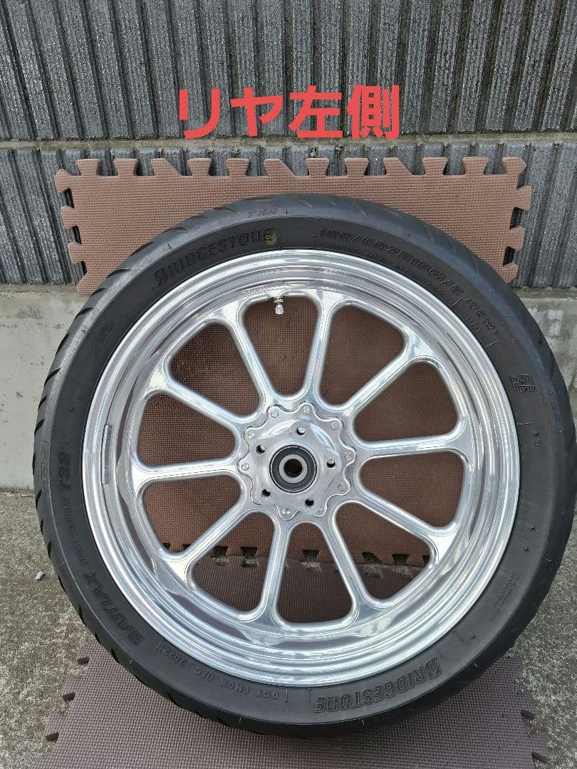 ハーレー　ミスミエンジニアリング　 アルミホイール前後セット 　タイヤ付き